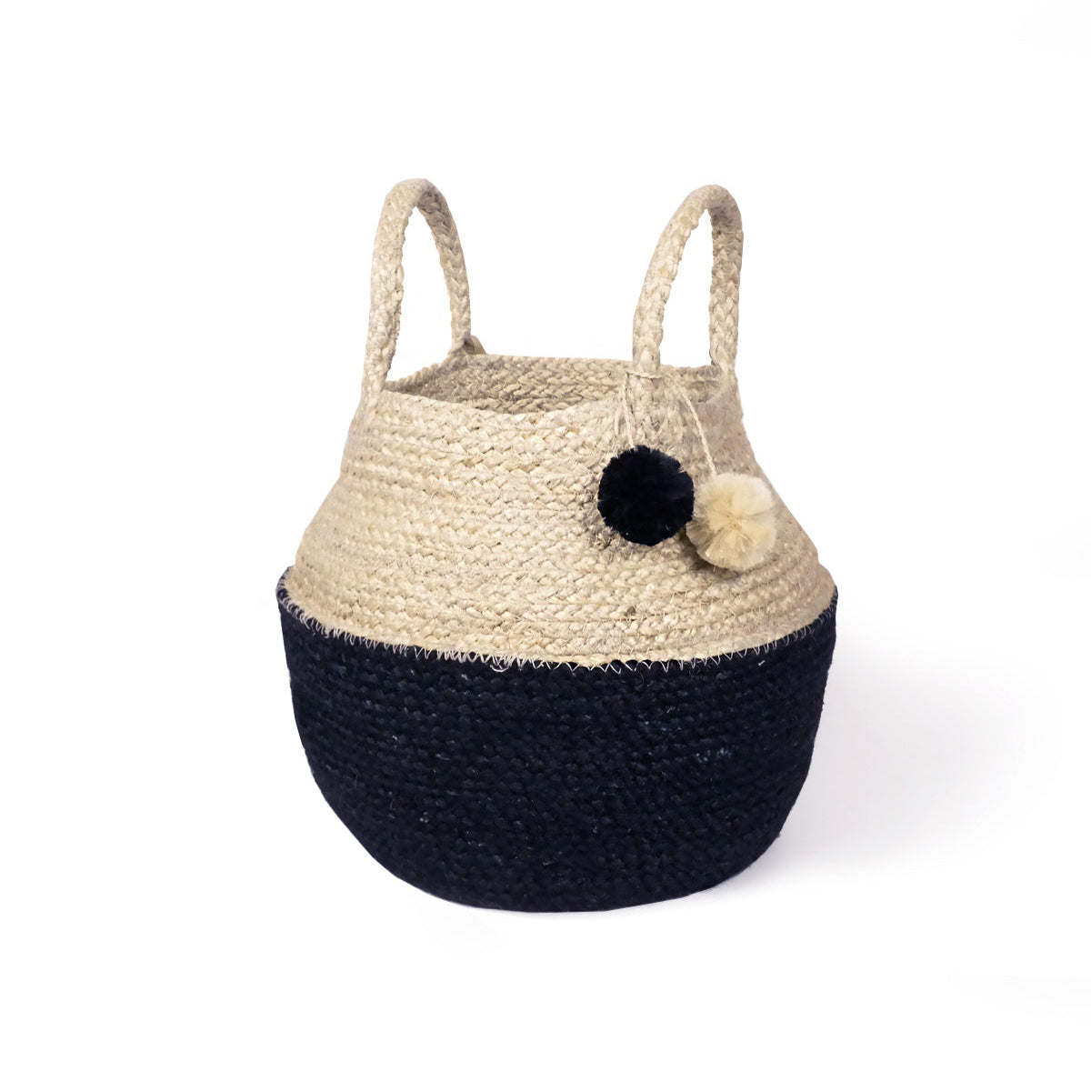 Hand-Woven Jute Basket Tote