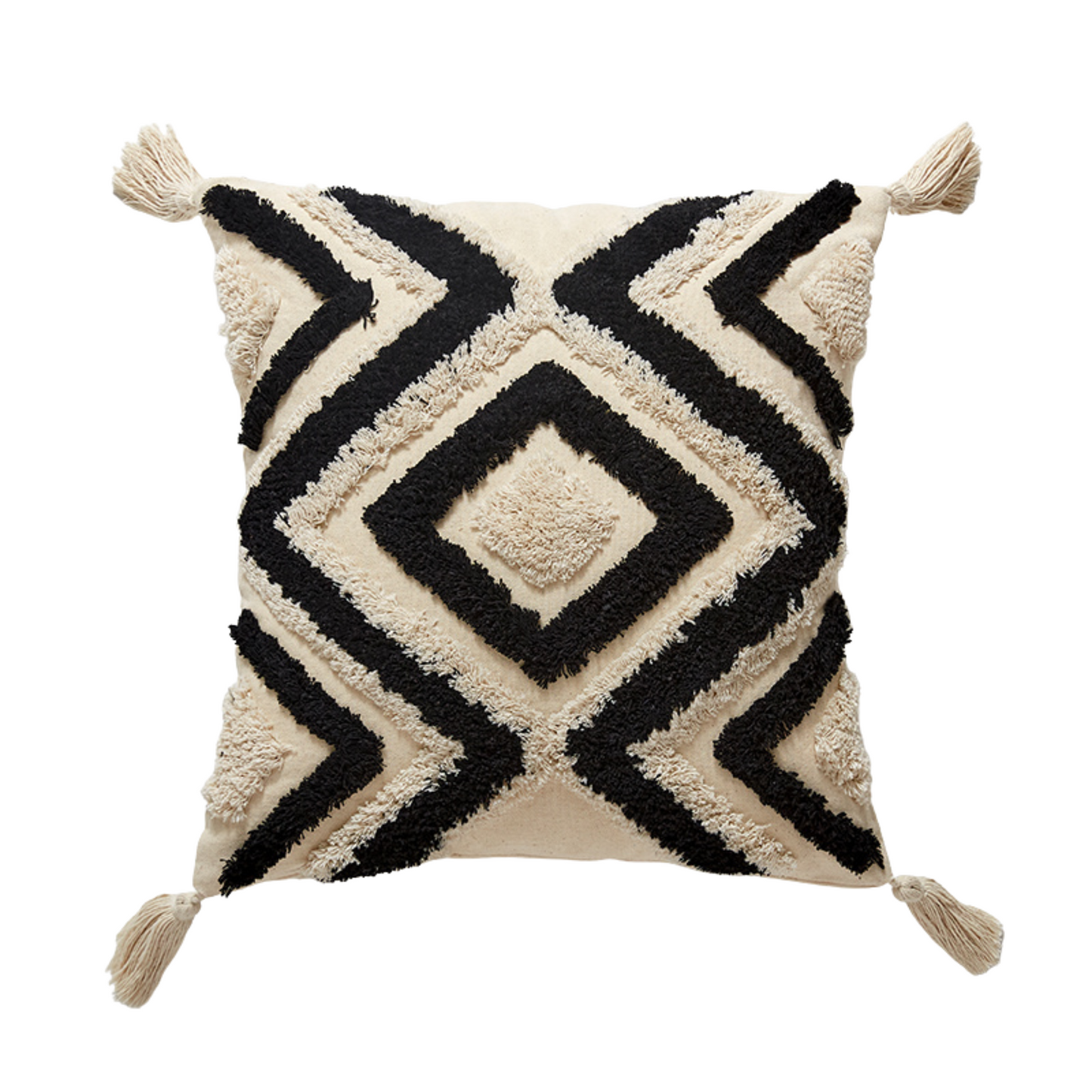 Bohemian Tufted Cotton Pillow Cover