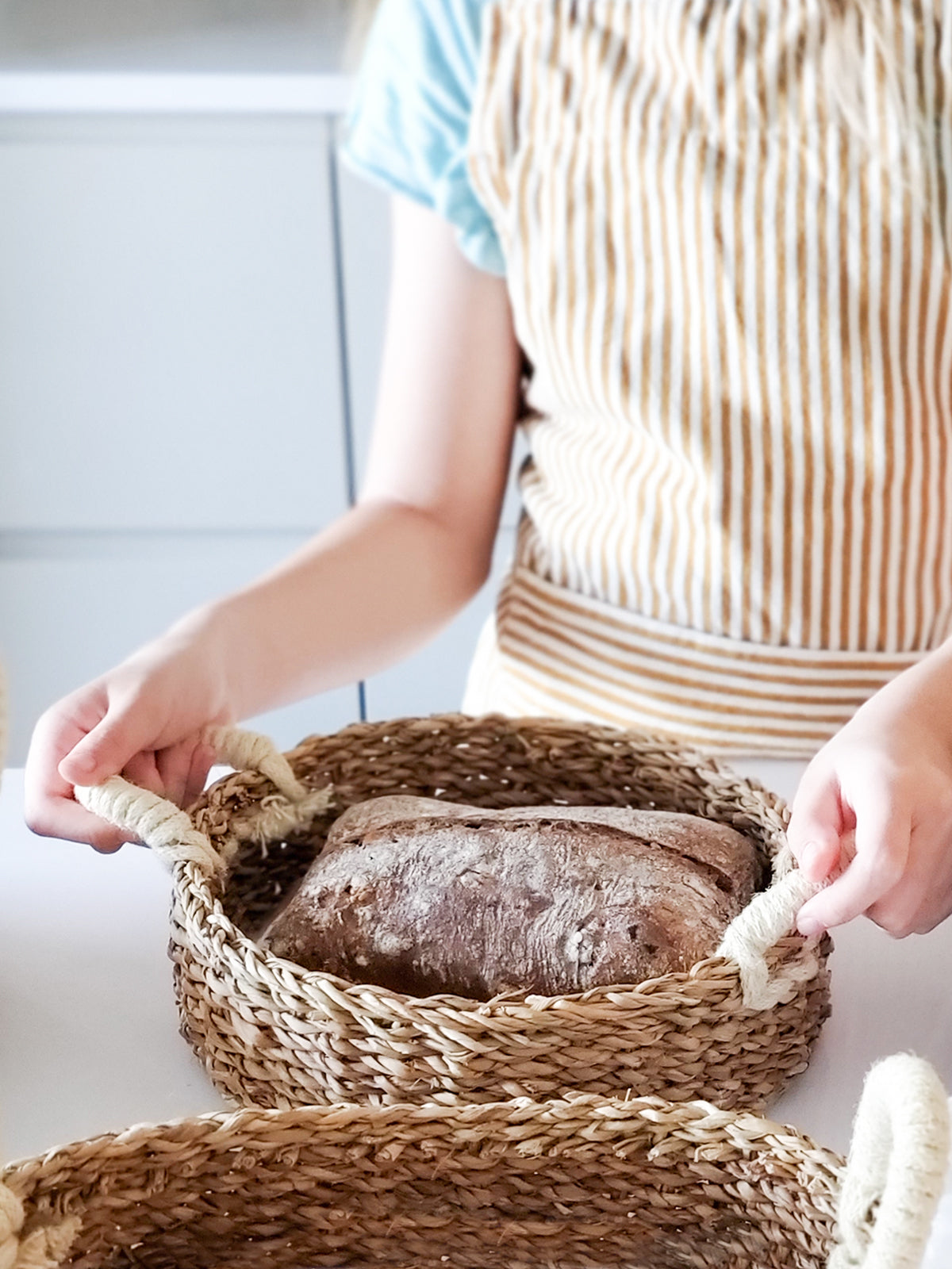 Woven Round Bread Basket