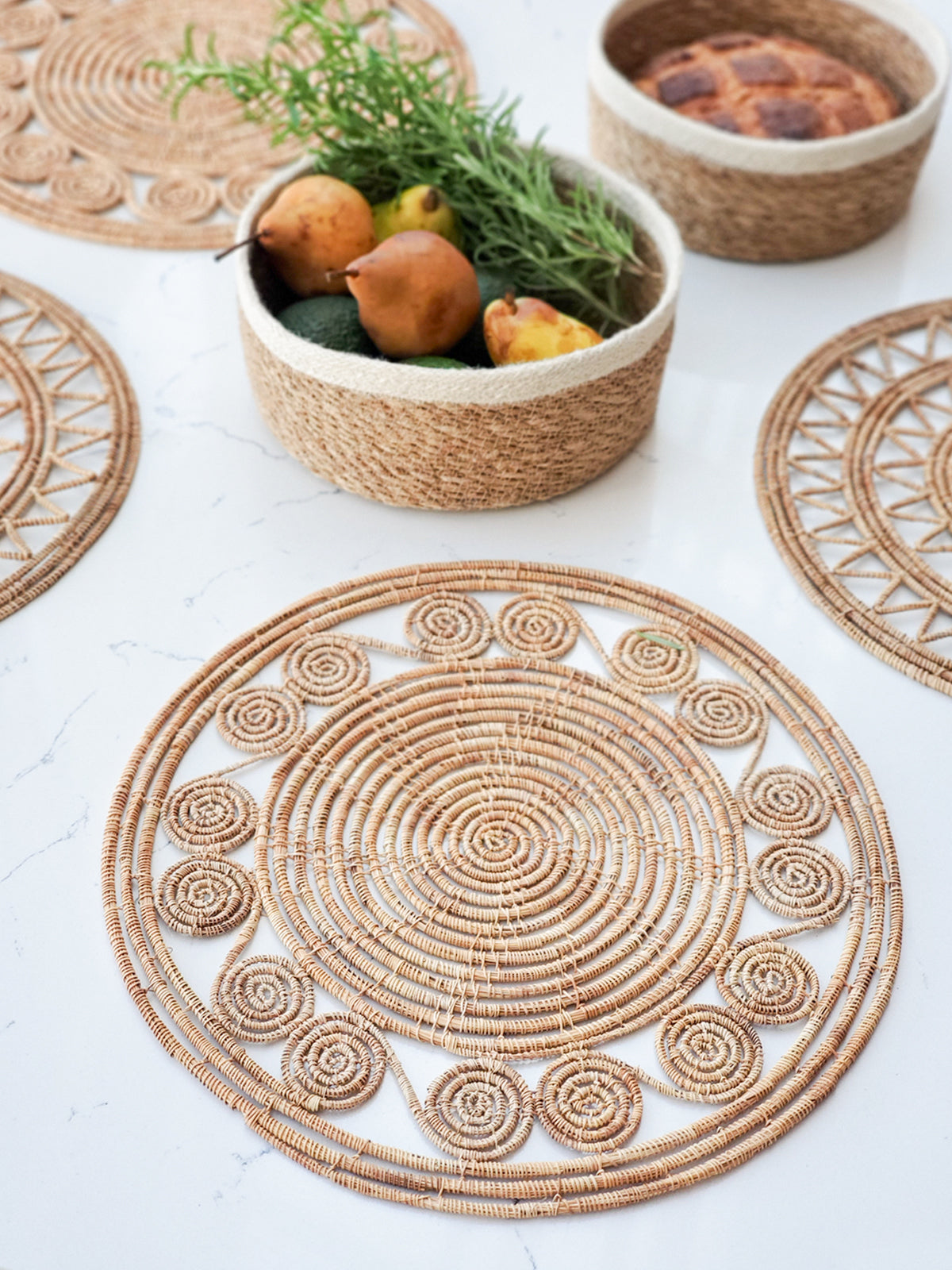 Terra Woven Palm Placemats (Set of 2)