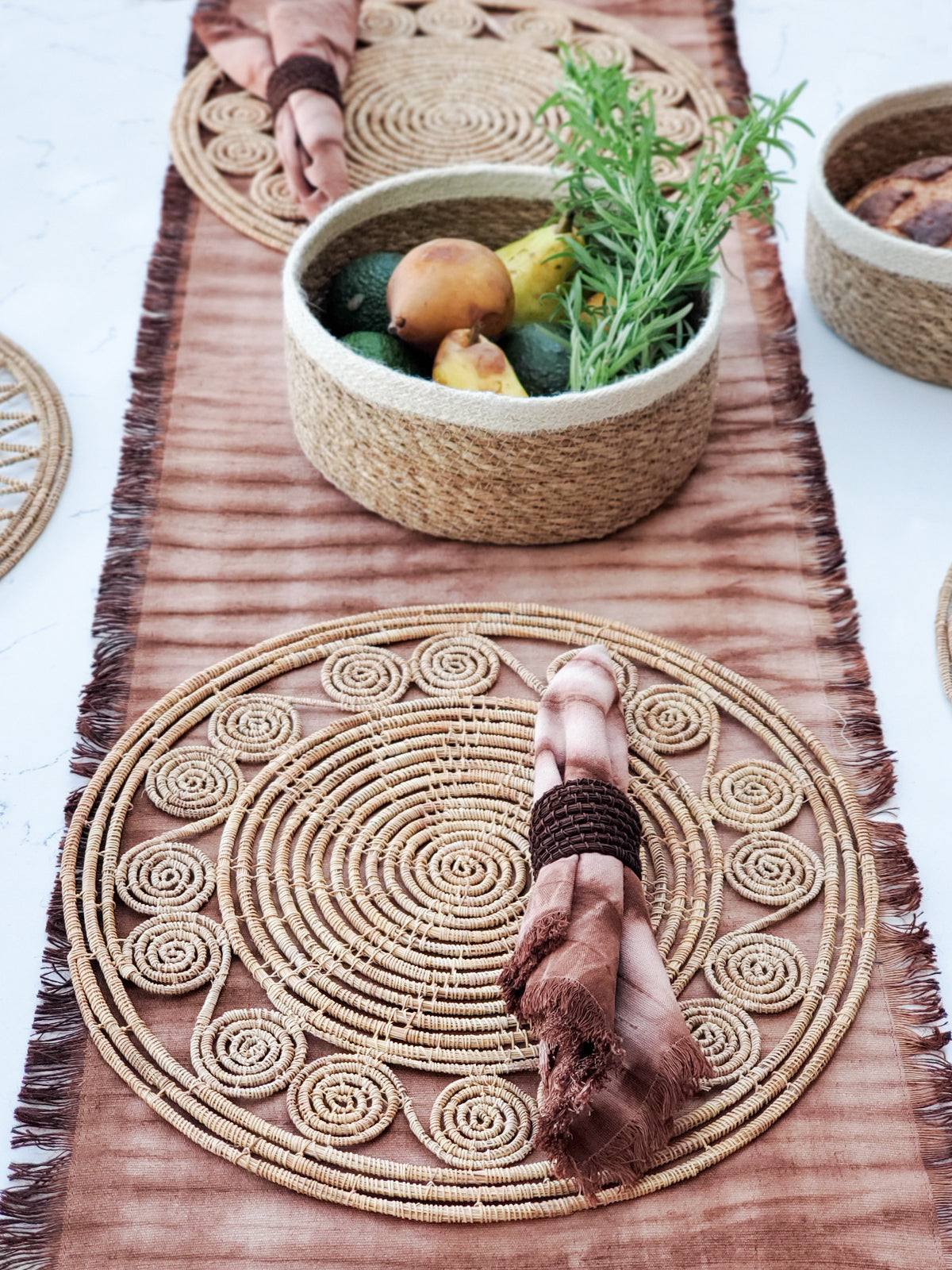 Terra Woven Palm Placemats (Set of 2)