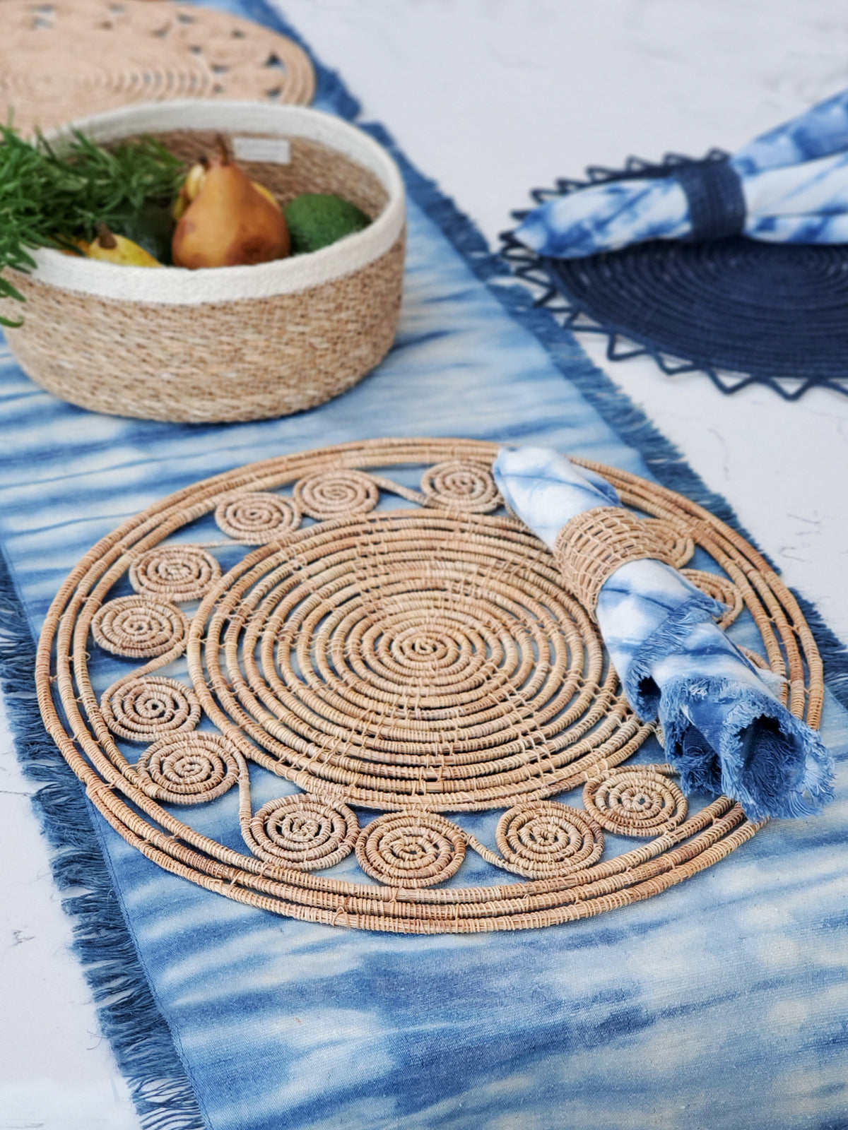 Terra Woven Palm Placemats (Set of 2)
