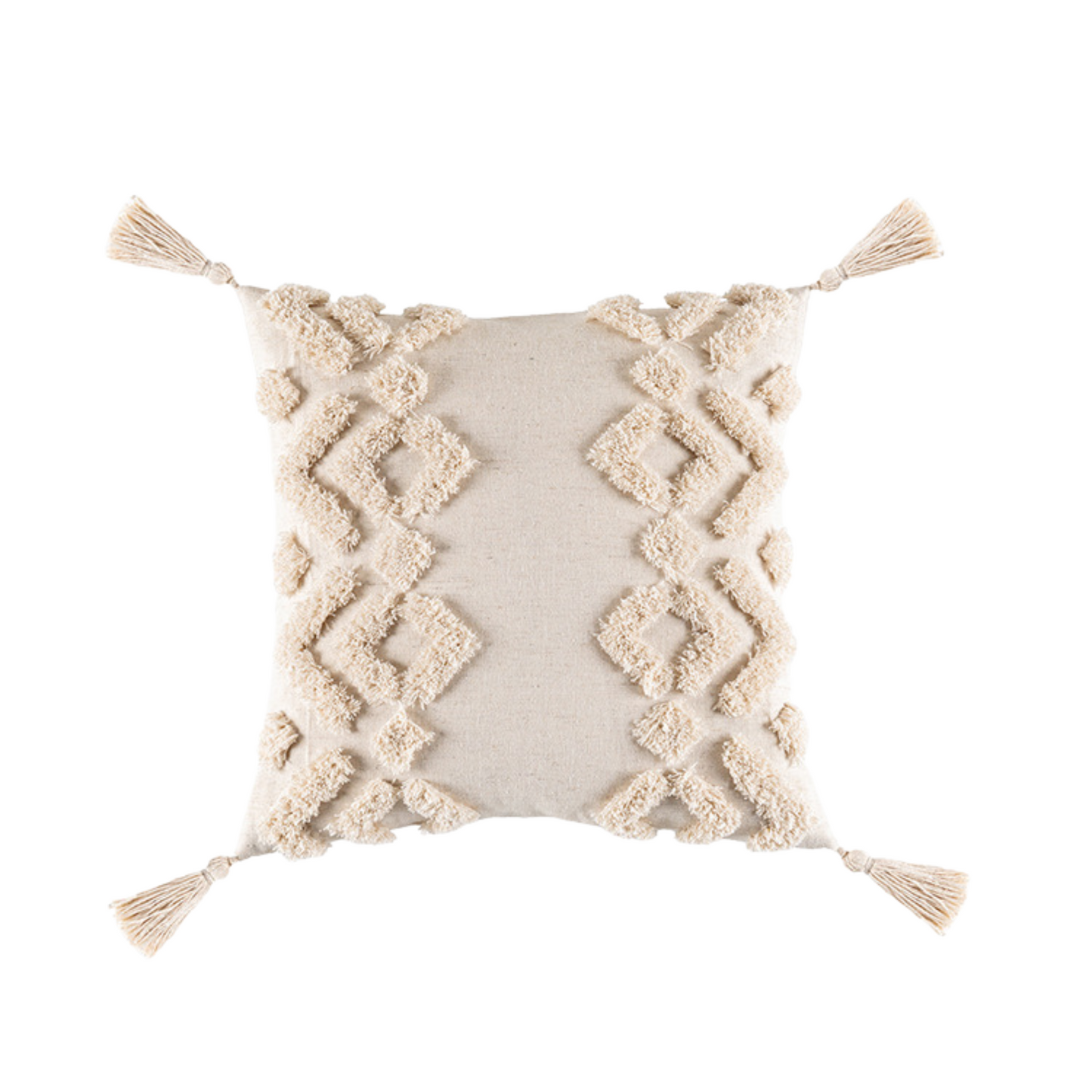 Geometric Tufted Pillow Cover