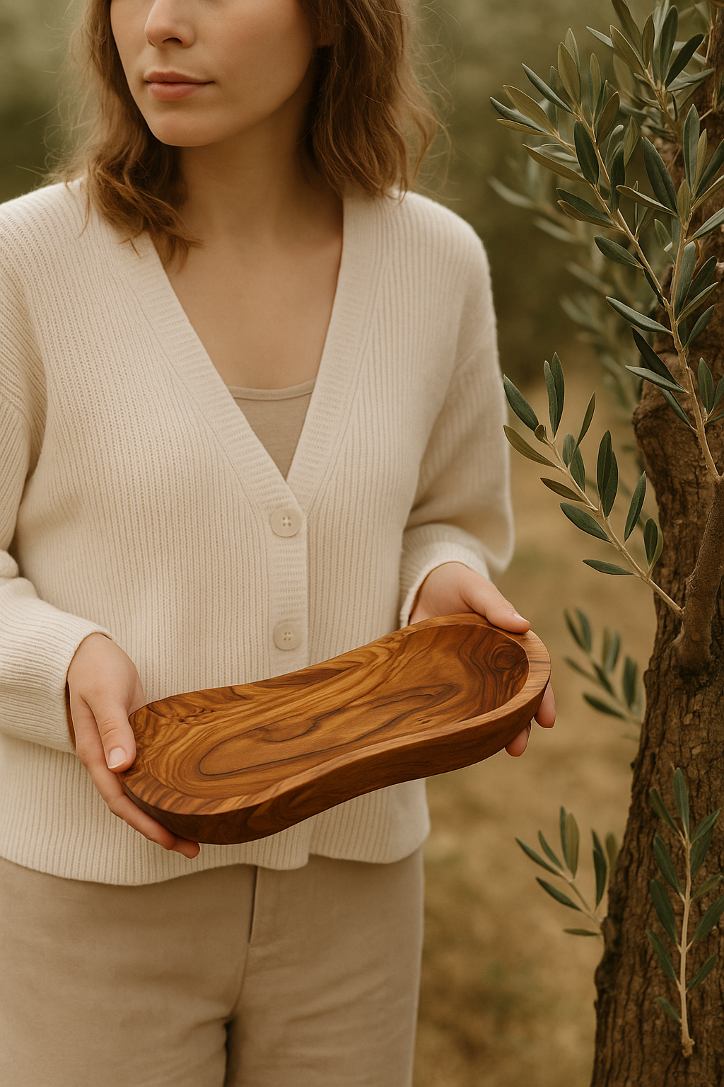 Hand-carved Mediterranean Drift Bowl