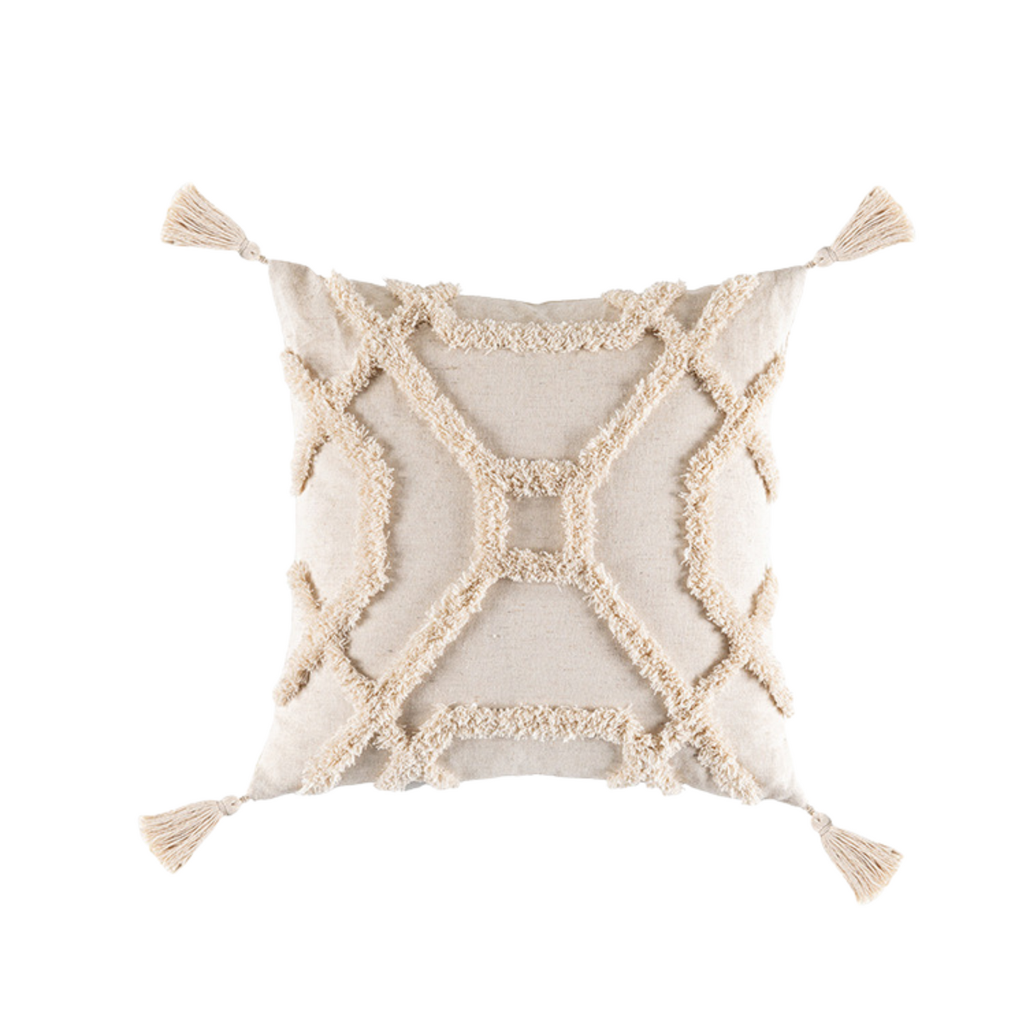Geometric Tufted Pillow Cover