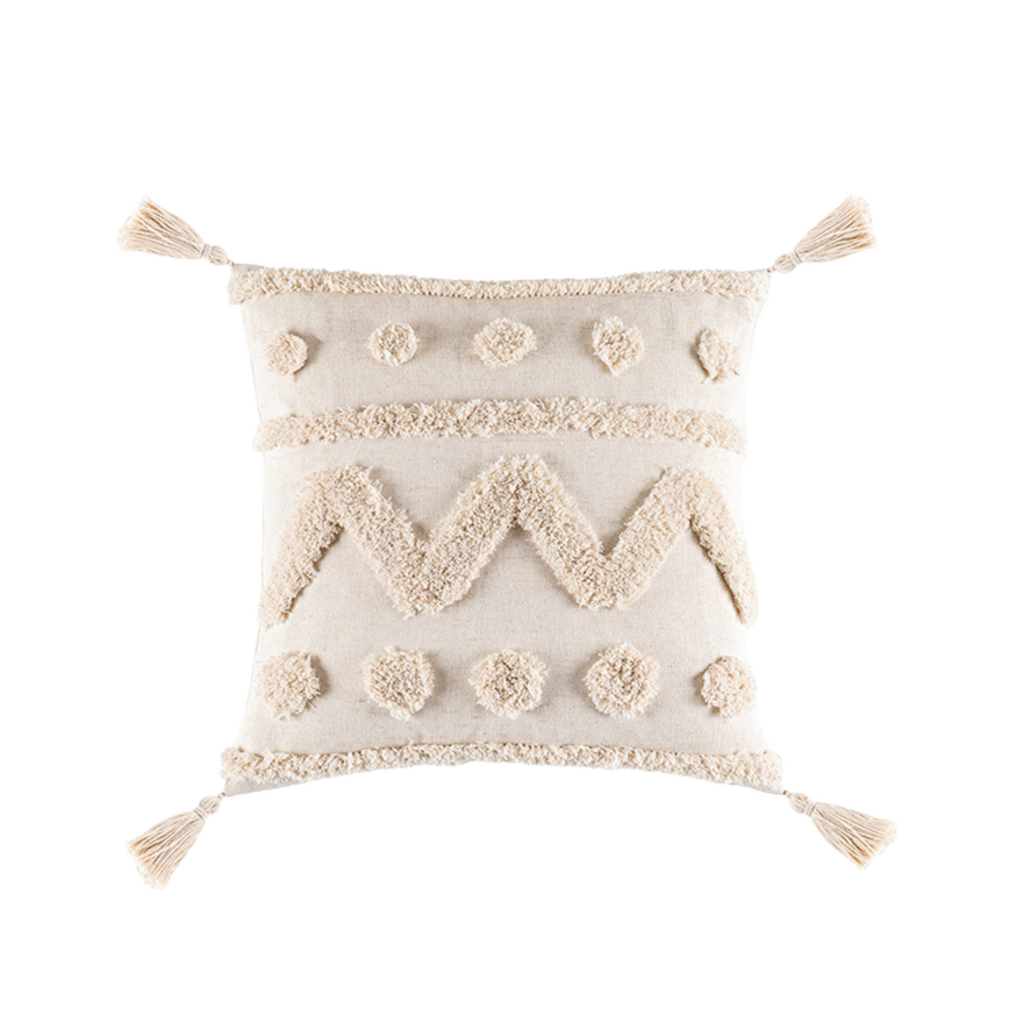 Geometric Tufted Pillow Cover